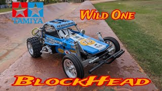 Tamiya Wild One Blockhead Motors takes on the bmx track [upl. by Lanti]