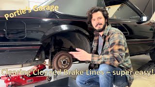 Clearing Clogged Brake Lines The Quick and Easy Way [upl. by Yelena557]