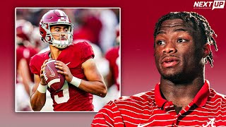 Jalen Milroe Gets Honest About Playing Behind Bryce Young At Alabama [upl. by Ricoriki]