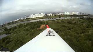 Glider Spoiler Servoless Installed ASW28Take off and Landing [upl. by Aihsenal]