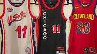 96 Karl Malone Mitchell Ness Demar DeRozan Chicago Bulls City Ed LeBron James Authentic Nike Jerseys [upl. by Yehudit]