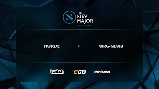 Horde vs WRGNewB The Kiev Major EU Open Qualifiers [upl. by Symon]