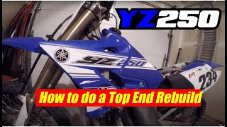 YZ250 top end rebuild how to [upl. by Ik]