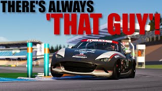 I wish THAT GUY stayed away from THIS GUY  Assetto Corsa LFM  MX5 at Hockenheim [upl. by Antoinetta]