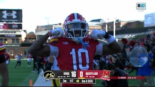 Tai Felton Gets The Terps On The Board vs Iowa  Maryland Football  11232024 [upl. by Yauqaj]