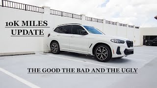 2022 BMW X3 M40i 10000 miles update Rattles everywhere [upl. by Annahsed202]