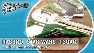 Review HASBRO Star Wars T30AC  Anakin Skywalkers Starfighter Mustafar  Unboxing deutsch [upl. by Morganne621]