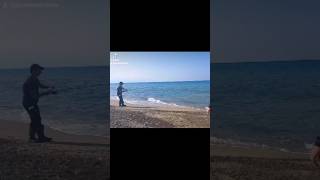 trenino in canna 🎣 fishing fish sea surfcasting mare viralvideo viralshorts passion [upl. by Lati374]