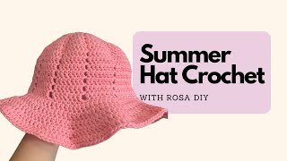 HOW TO CROCHET SUMMER HAT [upl. by Serilda414]