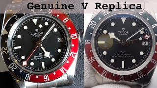 Tudor GMT replica versus genuine  Just as good at 90 less [upl. by Ahseenat]