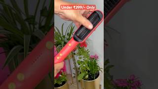 Best hair straightener cum brush 🫨 under 399 hair straightner haircare youtube [upl. by Gaiser976]