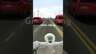 Traffic ridinggirls ridingtopspeed gaming🖇️ [upl. by Eiknarf52]