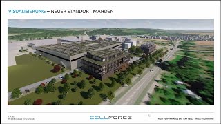 Cellforce Group informiert über geplantes Batteriewerk in Kirchentellinsfurt [upl. by Valaria956]