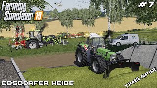 Covering BUNKER SILO and baling HAY  Ebsdorfer Heide  Farming Simulator 19  Episode 7 [upl. by Anirual569]