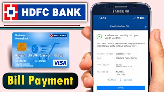 HDFC Credit Card Bill Payment Online  How to Pay HDFC Credit Card Bill Through Mobile Banking [upl. by Annelise]