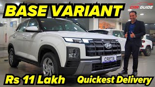 2024 Hyundai Creta BASE Variant  Value for Money Model  Kia Seltos se Better  Creta Delivery 🔥 [upl. by Aicilehp707]