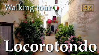 Locorotondo Puglia Italy【Walking Tour】History in Subtitles  4K [upl. by Dadirac]