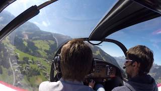 Landing at Megève Altiport  Atterrissage LFHM  D140 Mousquetaire [upl. by Eical]