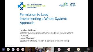 Permission to Lead – Janice Thomson East Renfrewshire Council and Heather Williams WASLER [upl. by Lilahk584]