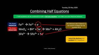 OCR A 523 Redox and Electrode Potentials REVISION [upl. by Avot]