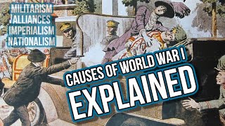 Causes of WW1 Explained Franz Ferdinand Alliance System [upl. by Maurilia206]