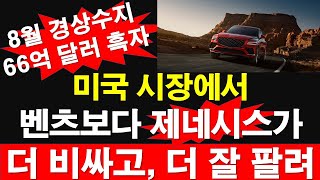 미국 시장에서 벤츠보다 제네시스가 더 비싸고 더 잘 팔려 8월 경상수지 66억 달러 흑자 레지스탕스TV 정광용TV [upl. by Edniya50]