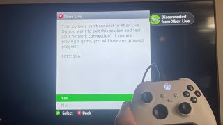 Xbox Series XS How to Fix Xbox 360 Console Cannot Connect to Xbox Live Error 8015190A Tutorial [upl. by Ednyl293]