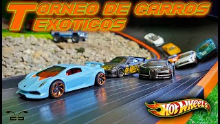 Carreras de Hot Wheels  Torneo de Carros Exóticos [upl. by Annavahs664]