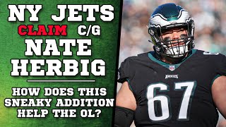 NY Jets CLAIM Nate Herbig from Eagles [upl. by Daenis]