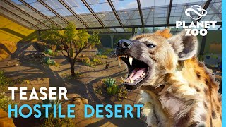 Hostile Desert Enclosure  Planet Zoo TEASER [upl. by Laenahtan]