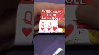 don’t WRECK your bankroll 😳 poker pokerhand pokerhands [upl. by Amalle]