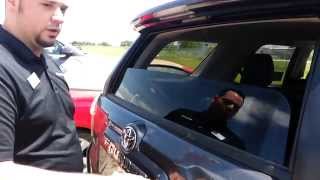 Lake Charles Toyota  2015 4Runner  Retractable Rear Window [upl. by Hannavahs871]