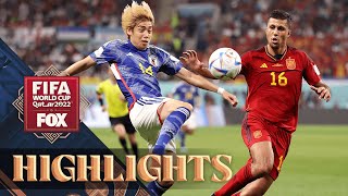 Japan vs Spain Highlights  2022 FIFA World Cup [upl. by Eirallih231]