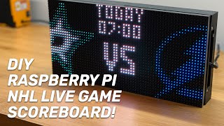 Build Your Own Live NHL Scoreboard with Raspberry Pi [upl. by Leeban398]