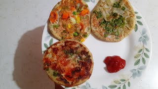 Coin Uttapam 3 toppings  select of your own choice quick recipe for your family [upl. by Mclaughlin]