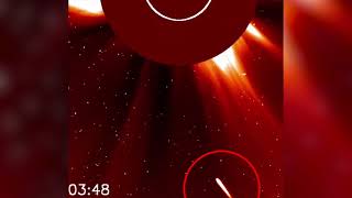 Astonishing video shows the moment the sun swallows up a comet [upl. by Elke]