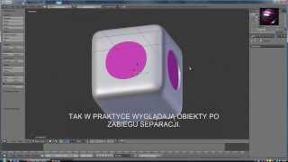 Blender 269ModelowanieSeparacja obiektu w trybie EDIT MODEPoradnik PL [upl. by Dlonyer]