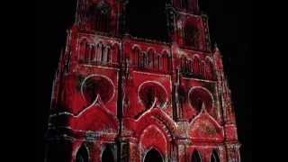 fête de Jeanne dArc son et lumière sur la cathédrale 7 mai 2013 [upl. by Schinica136]