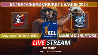 🔴 ECL Live  Bangalore Bashers vs Mumbai Disruptors Live  BB vs MD  Live Cricket Match Today [upl. by Ahsait50]