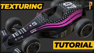 PaintTextureUV Unwrap a Race Car  Cinema 4D Texturing and UV Unwrapping Tutorial [upl. by Gintz]