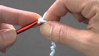 Tutoriel la maille en lair ou chainette pour les gauchers [upl. by Malchus]