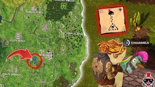 FOLGE DER SCHATZKARTE aus MOISTY MIRE • Fortnite Battle Royale [upl. by Essirahs499]