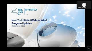 NYSERDA Offshore Wind Public Webinar December 2022 [upl. by Jaehne]