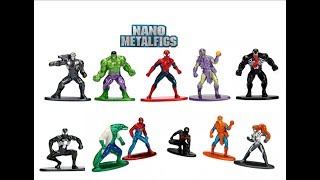 Nano Metalfigs Marvel Collection Reviews [upl. by Kremer]