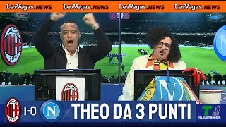 GOL DI MILAN NAPOLI 10 I ROSSONERI BLINDANO IL TERZO POSTO CON THEO [upl. by Burack]