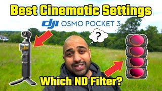 DJI Pocket 3 Best Cinematic Video Settings with ND Filters for Cloudy Days [upl. by Nnoryt]