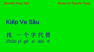 Karaoke  Kiếp Ve Sầu  找一个字代替 C Min [upl. by Chryste]