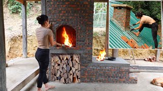 How to Build a Smokeless MultiFunctional Wood Stove Indoor Fireplace  Ana Bushcraft [upl. by Iliak]