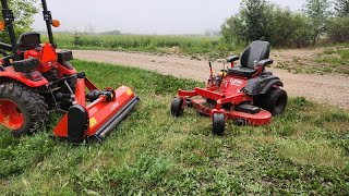 Country Clipper Zero Turn compared to Terrain Flail Mower [upl. by Azpurua]