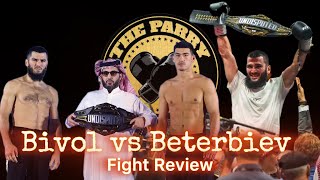 BIVOL VS BETERBIEV FIGHT REVIEW boxing bivolbeterbiev boxeo theparry quickjab [upl. by Carhart]